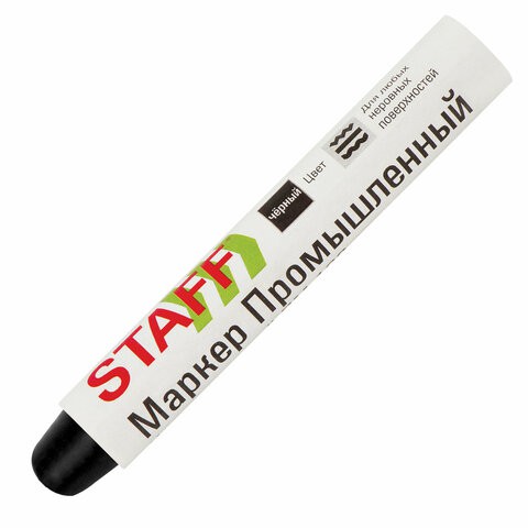 Маркер-краска черный для промышленной маркировки Staff ПМ-100 твердый цена за 6 шт , 